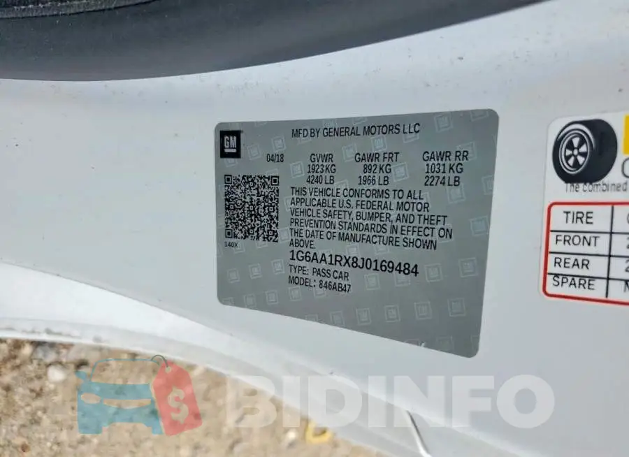 1G6AA1RX8J0169484 Photo# 12