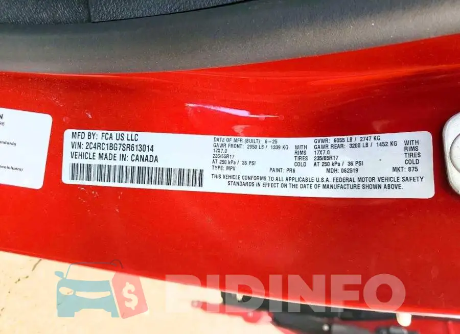 2C4RC1BG7SR613014 Photo# 13
