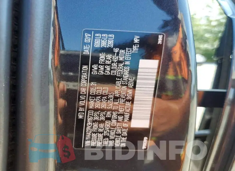 YV4A22PK9H1167333 Photo# 13