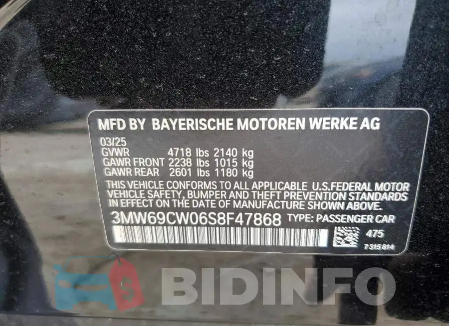 3MW69CW06S8F47868 Photo# 13
