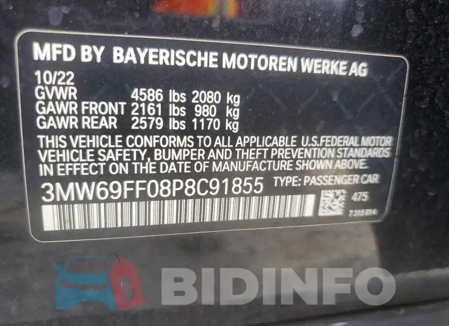 3MW69FF08P8C91855 Photo# 12