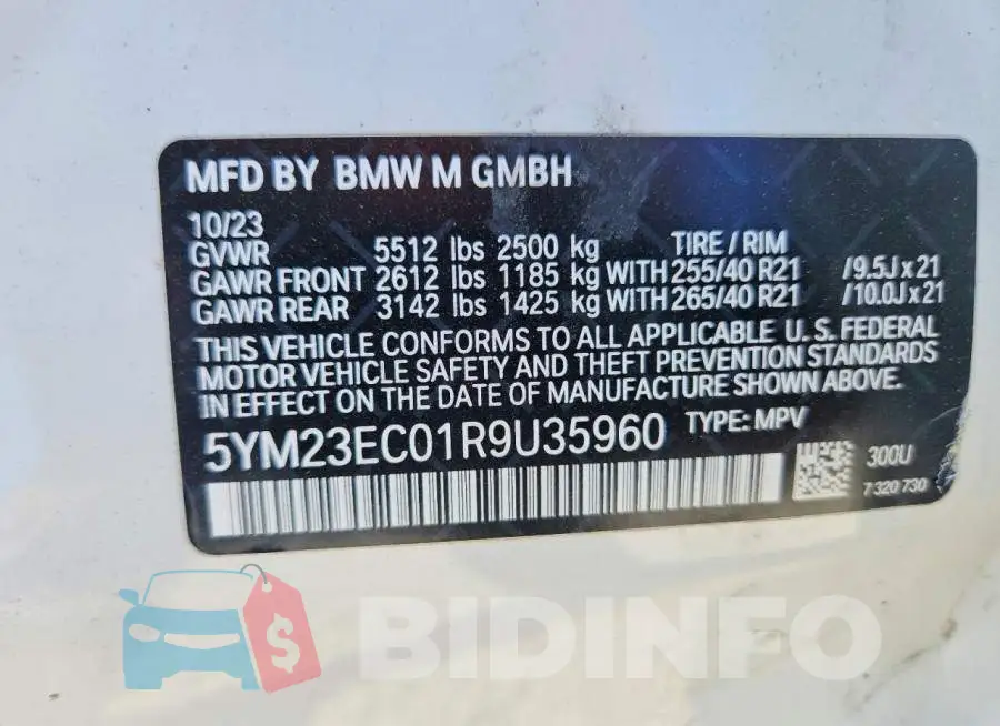 5YM23EC01R9U35960 Photo# 14