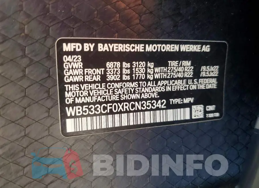 WB533CF0XRCN35342 Photo# 14