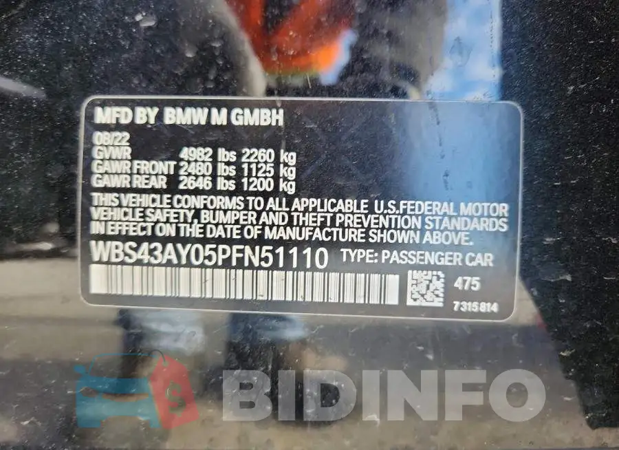 WBS43AY05PFN51110 Photo# 12
