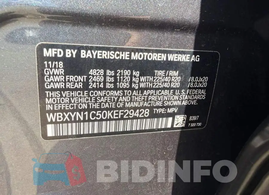 WBXYN1C50KEF29428 Photo# 11