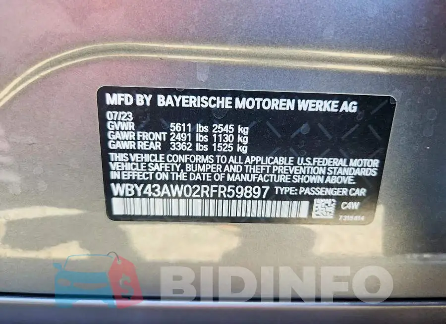WBY43AW02RFR59897 Photo# 12
