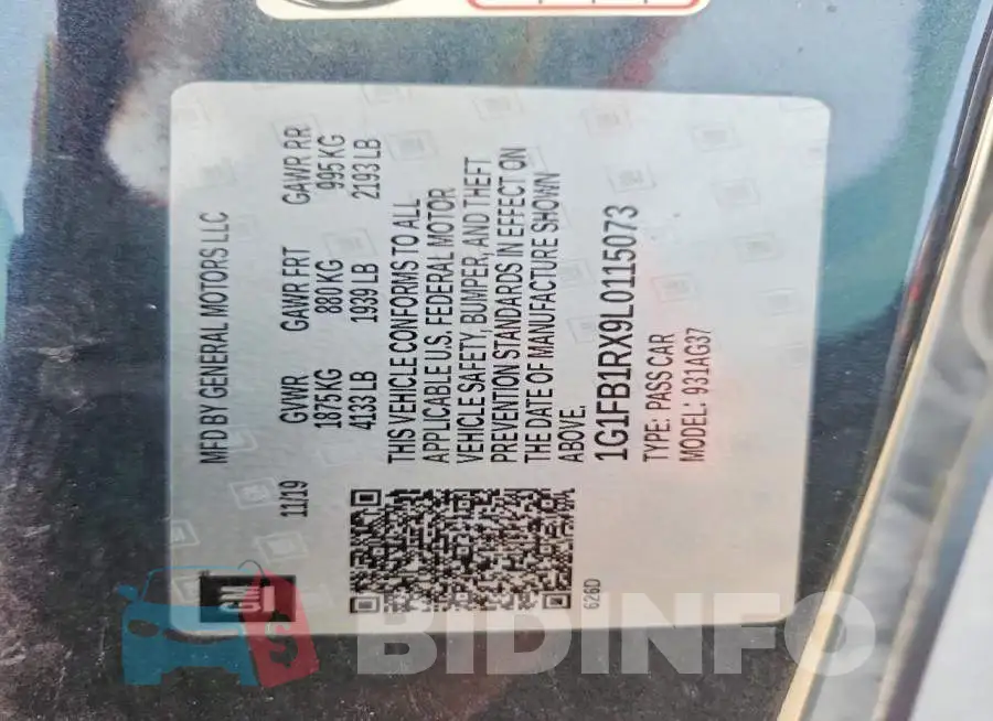 1G1FB1RX9L0115073 Photo# 12