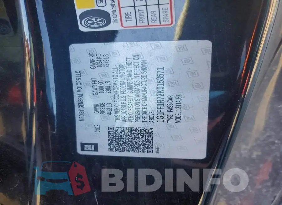 1G1FF1R72K0153571 Photo# 12