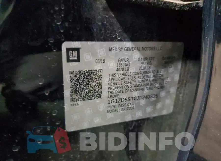 1G1ZD5ST0JF240835 Photo# 12