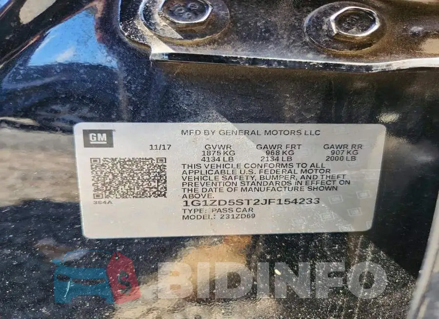 1G1ZD5ST2JF154233 Photo# 12