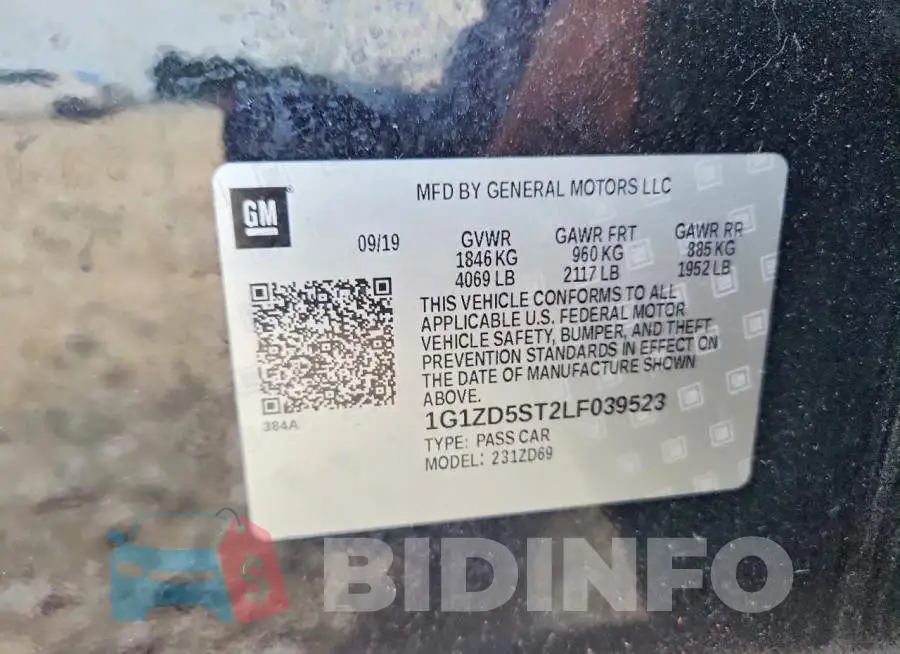 1G1ZD5ST2LF039523 Photo# 12