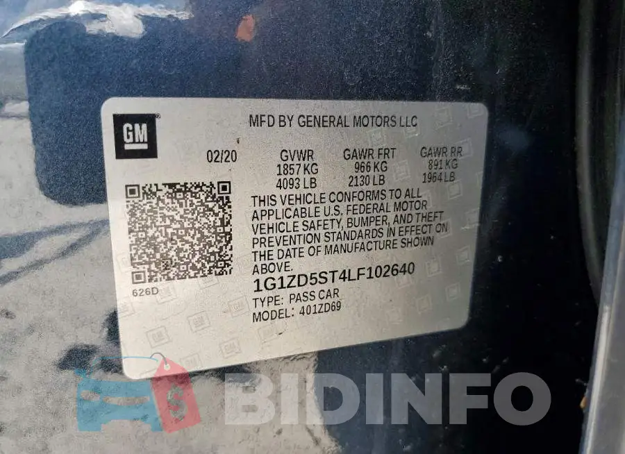 1G1ZD5ST4LF102640 Photo# 13