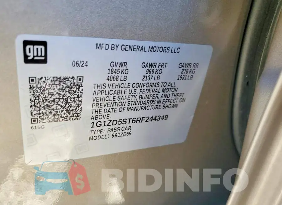 1G1ZD5ST6RF244349 Photo# 12