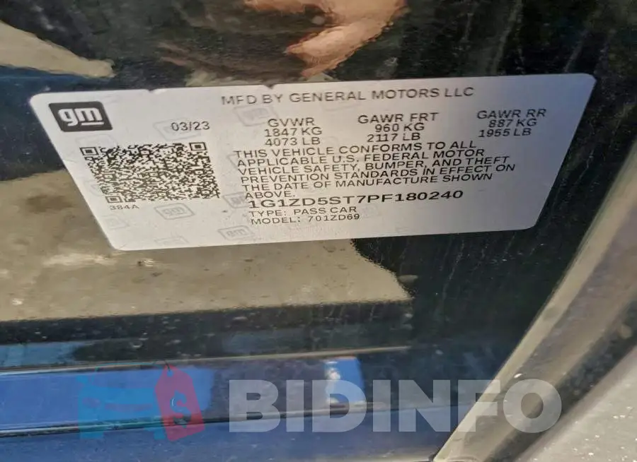 1G1ZD5ST7PF180240 Photo# 12