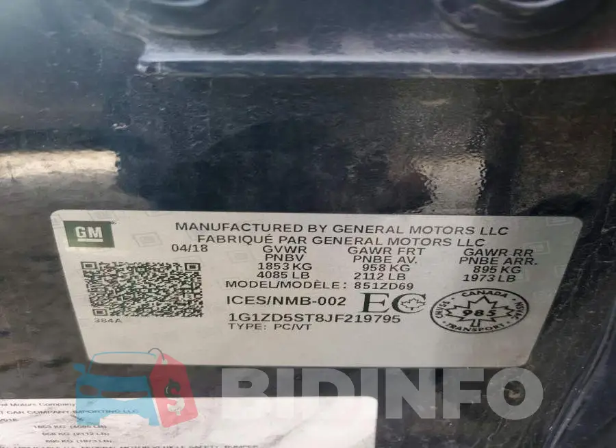1G1ZD5ST8JF219795 Photo# 12