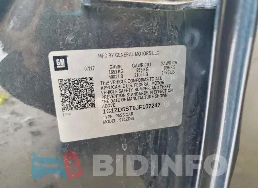 1G1ZD5ST9JF107247 Photo# 12