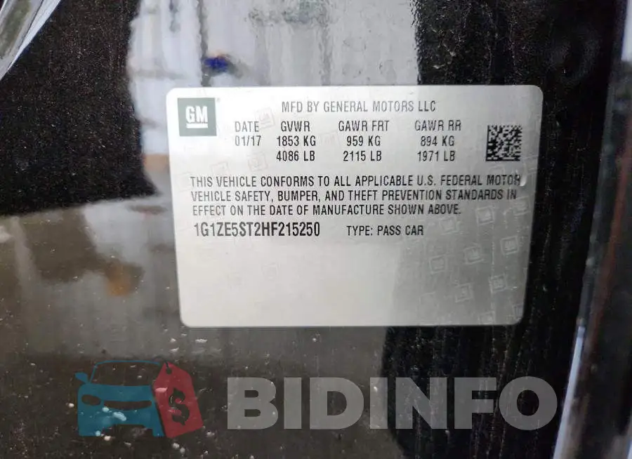 1G1ZE5ST2HF215250 Photo# 12