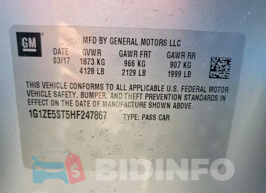 1G1ZE5ST5HF247867 Photo# 12