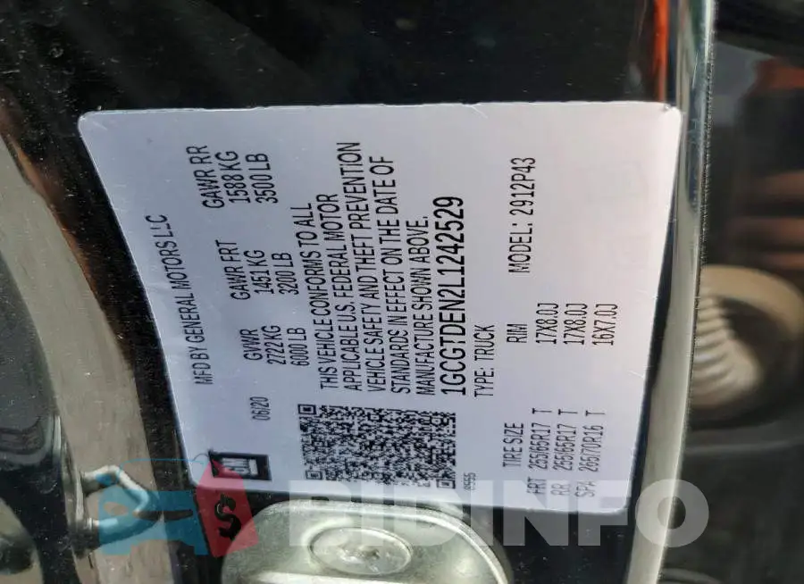 1GCGTDEN2L1242529 Photo# 12