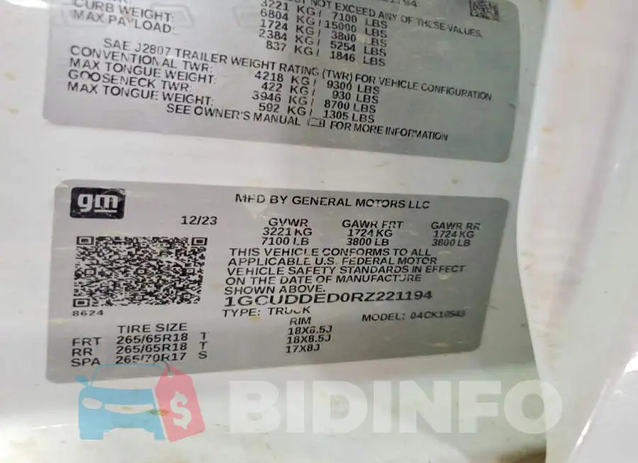 1GCUDDED0RZ221194 Photo# 12