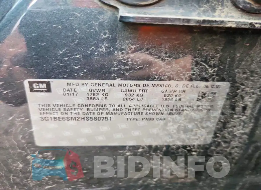 3G1BE6SM2HS580751 Photo# 12