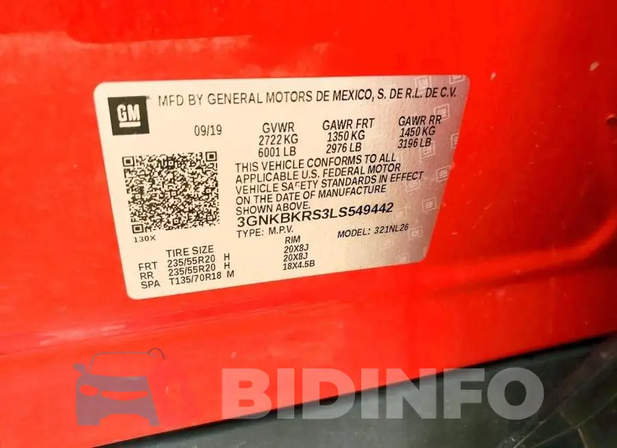 3GNKBKRS3LS549442 Photo# 13