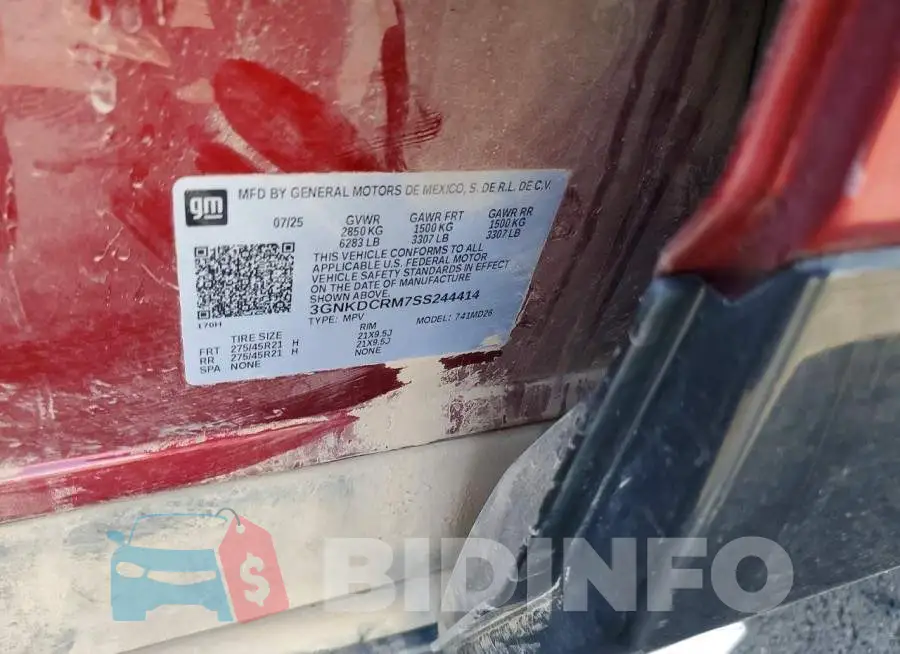 3GNKDCRM7SS244414 Photo# 12