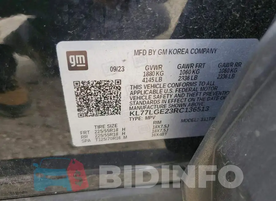 KL77LGE23RC136513 Photo# 12