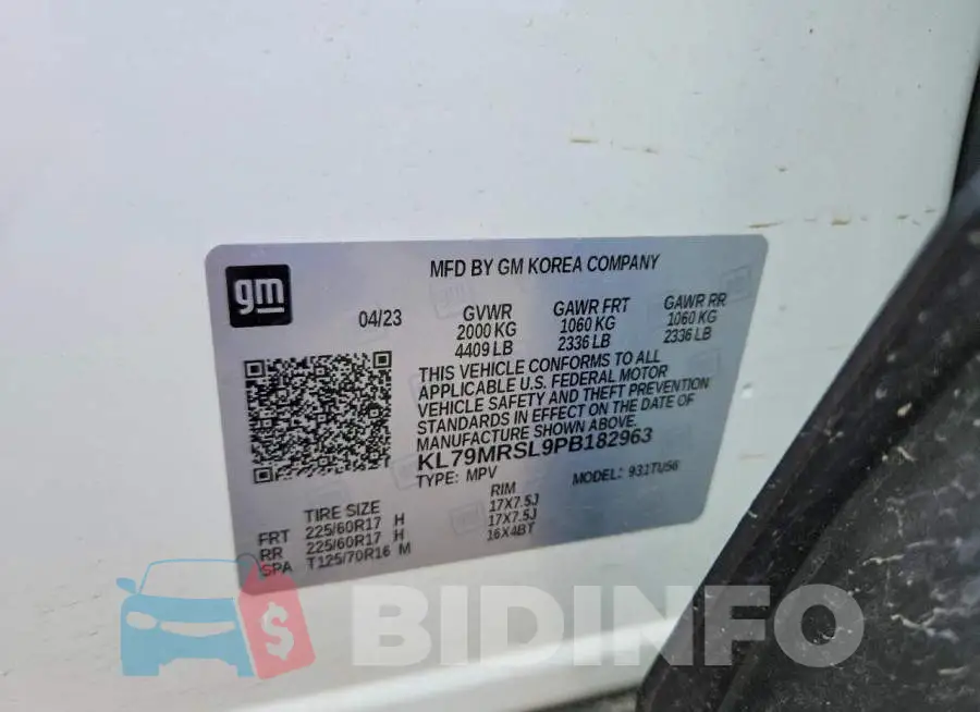 KL79MRSL9PB182963 Photo# 13