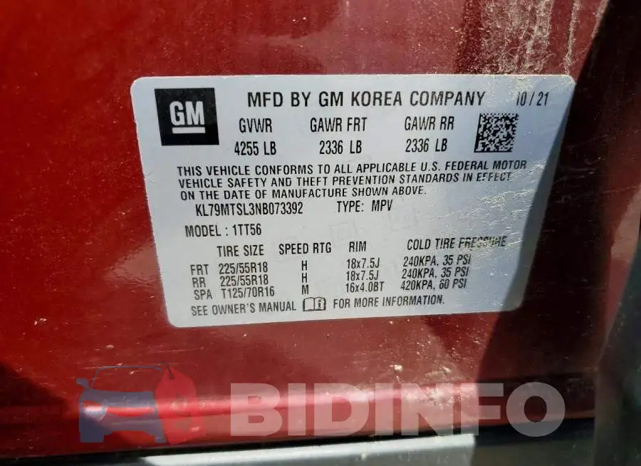 KL79MTSL3NB073392 Photo# 13