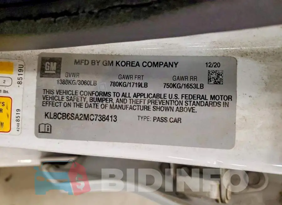 KL8CB6SA2MC738413 Photo# 13