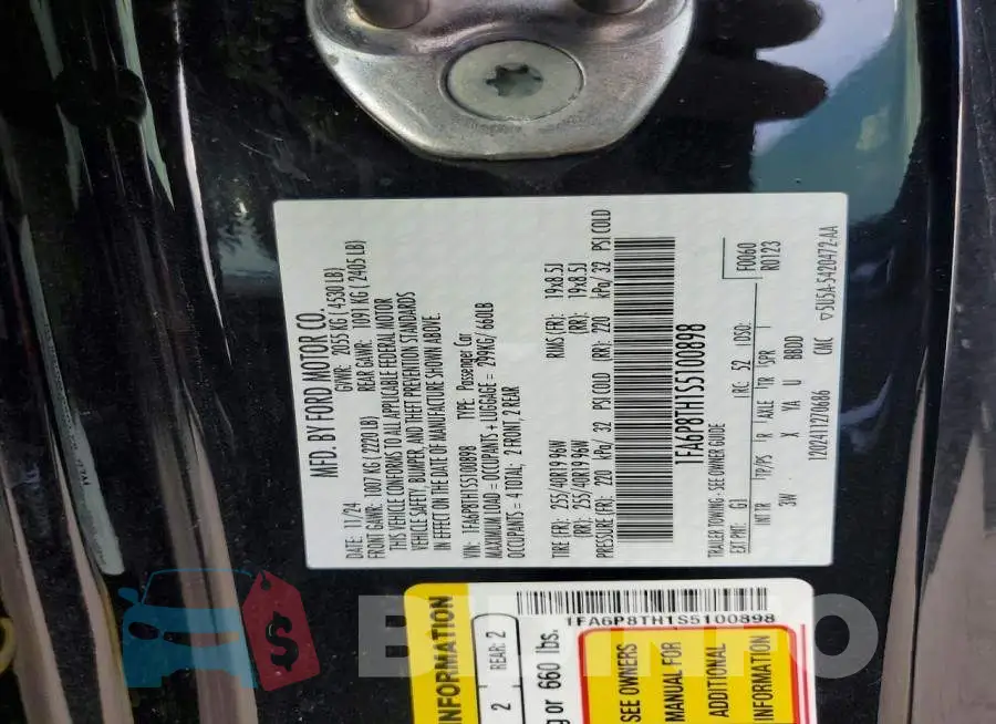 1FA6P8TH1S5100898 Photo# 12