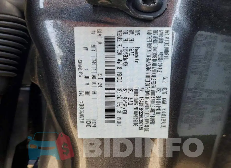 1FADP3F22HL297439 Photo# 12