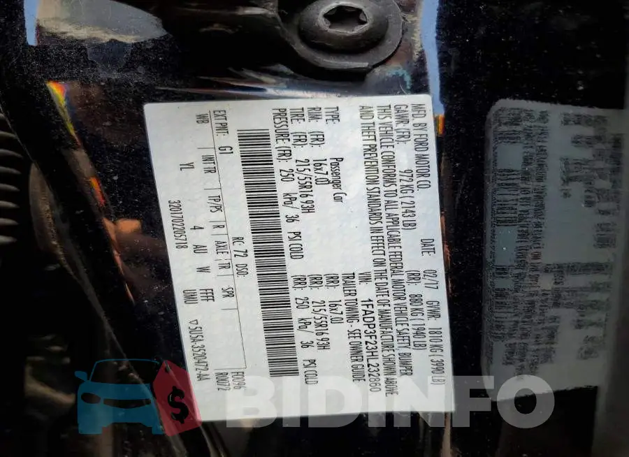 1FADP3F23HL232860 Photo# 12