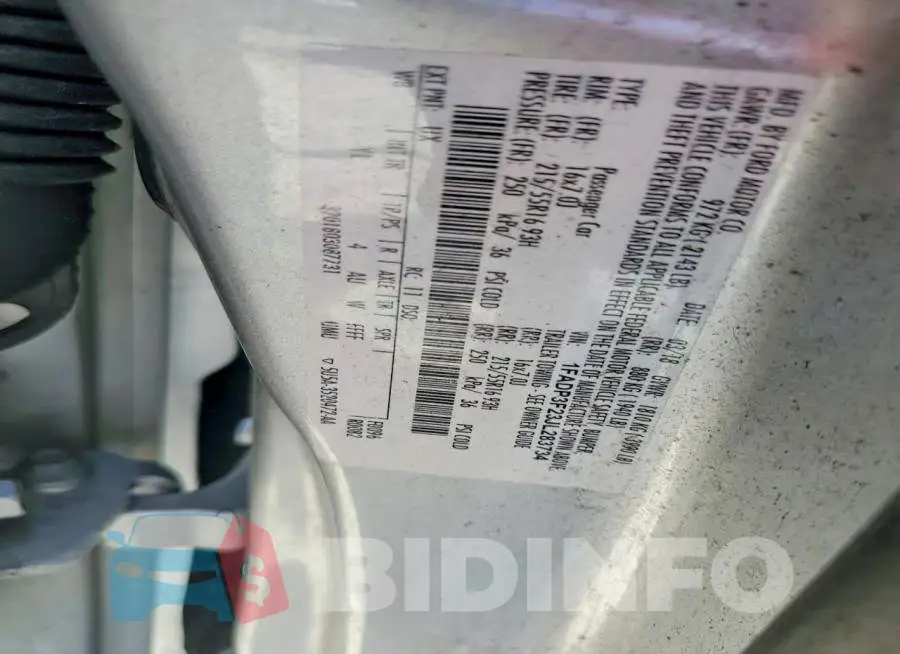 1FADP3F23JL283734 Photo# 12