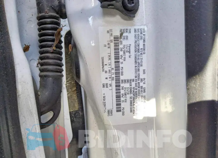 1FADP3N29JL314521 Photo# 12