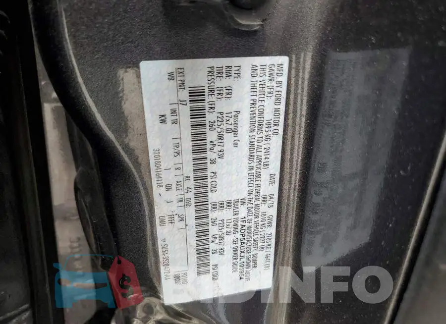 1FADP5AUXJL105954 Photo# 13