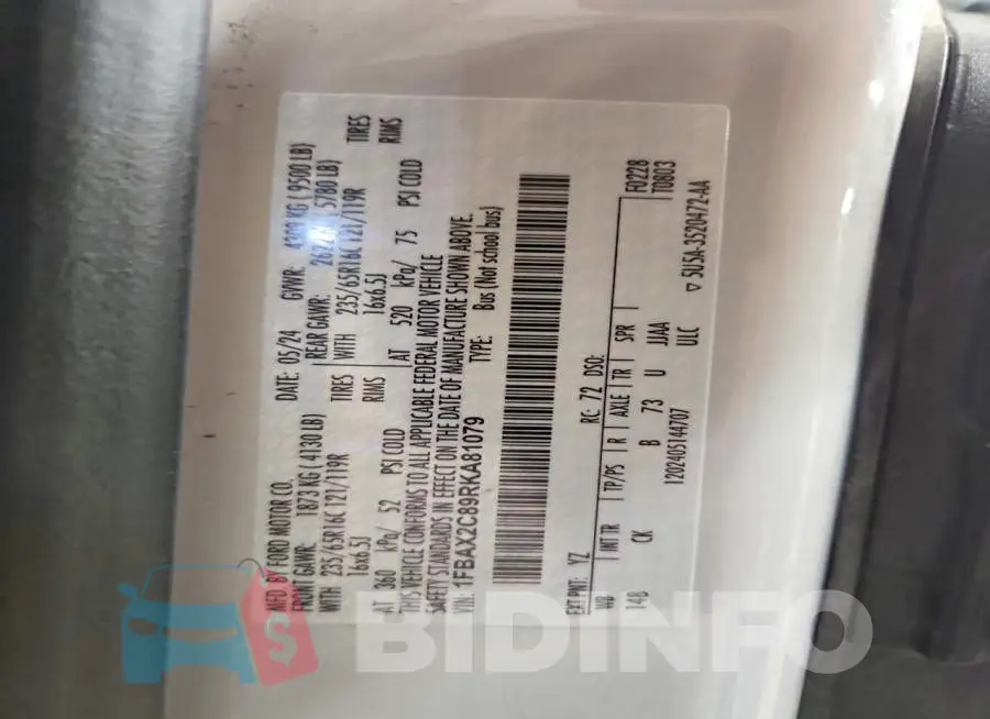 1FBAX2C89RKA81079 Photo# 13