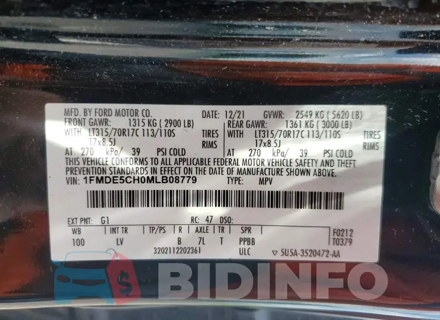 1FMDE5CH0MLB08779 Photo# 13