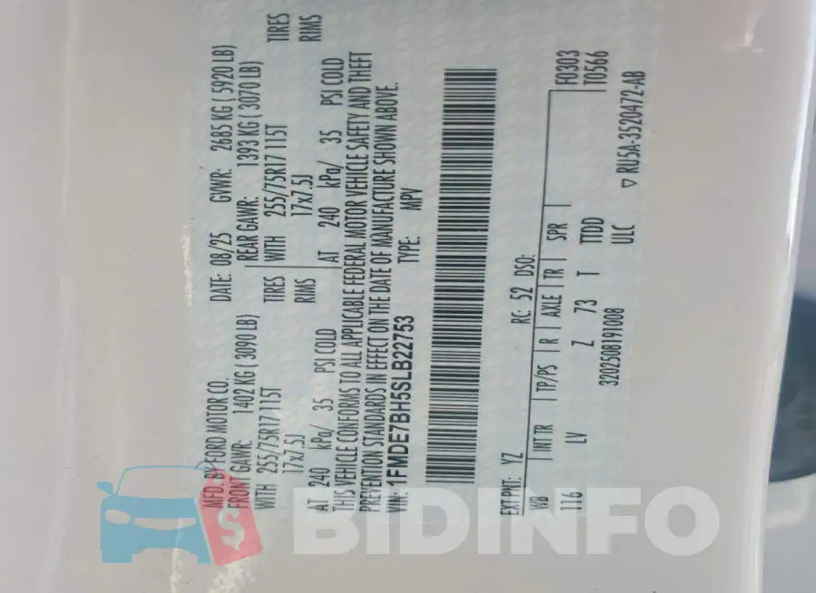 1FMDE7BH5SLB22753 Photo# 12