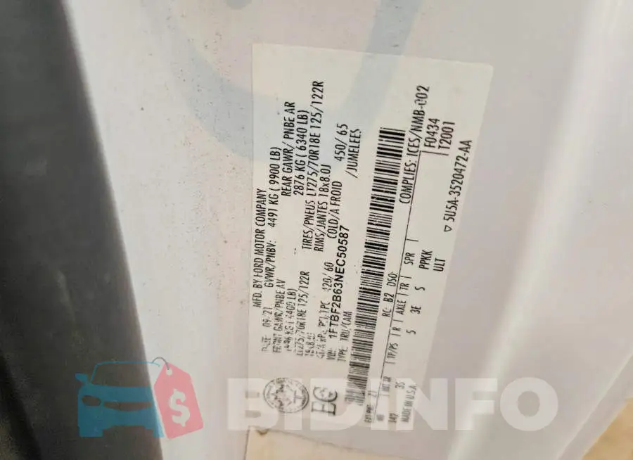 1FTBF2B63NEC50587 Photo# 12
