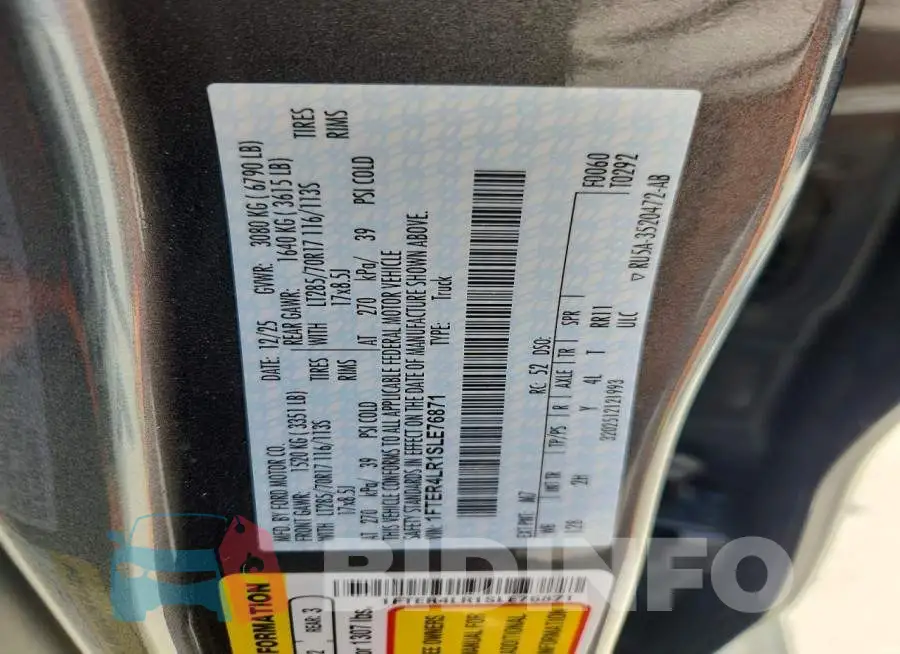 1FTER4LR1SLE76871 Photo# 13