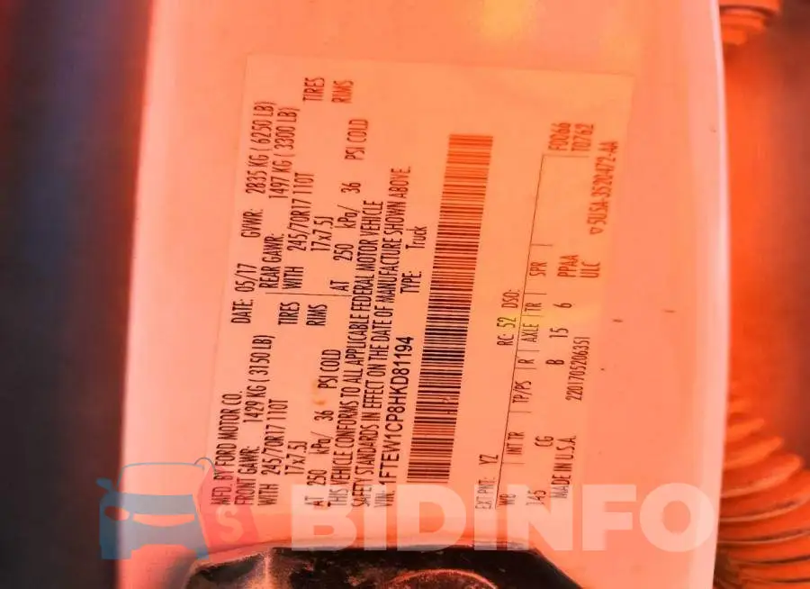 1FTEW1CP8HKD81194 Photo# 12