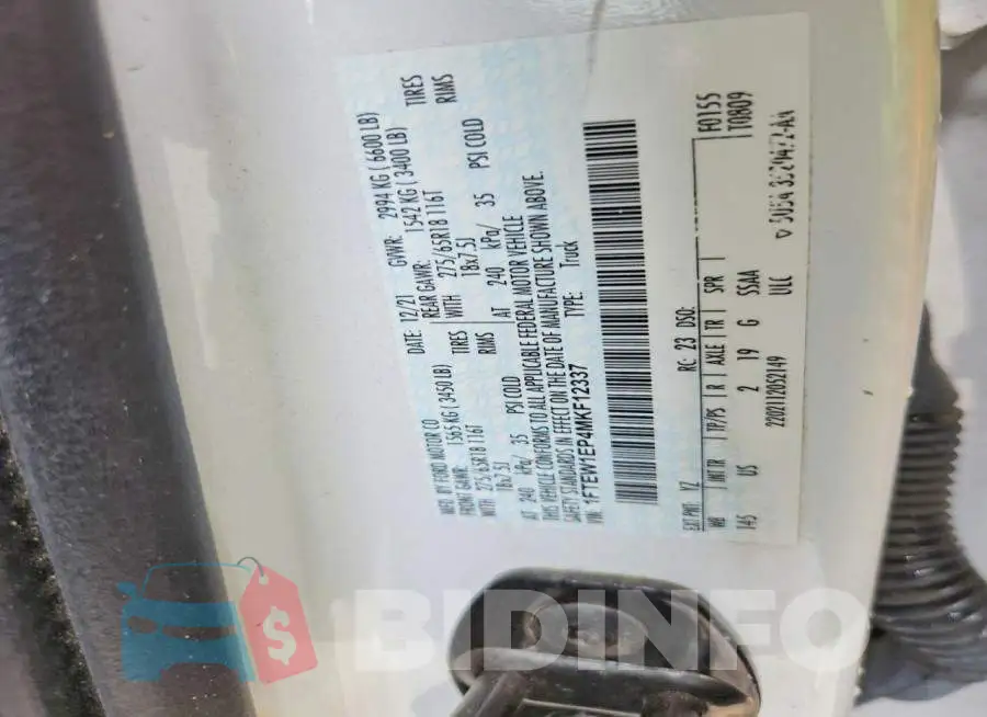 1FTEW1EP4MKF12337 Photo# 12