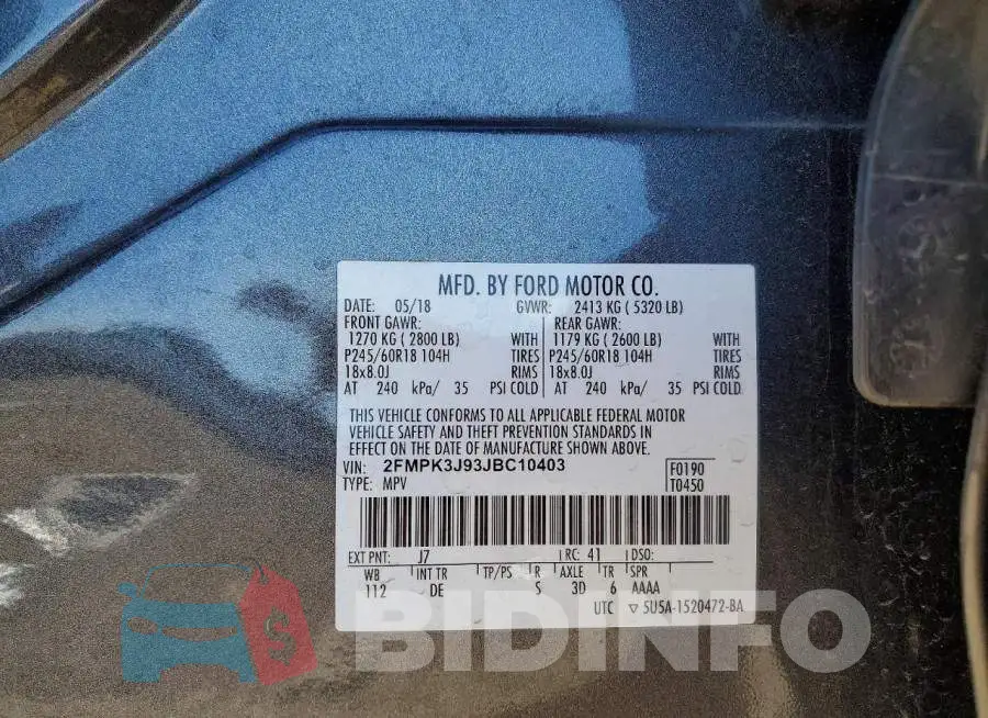 2FMPK3J93JBC10403 Photo# 14