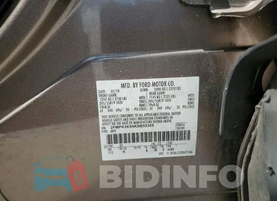 2FMPK3K95KBB55355 Photo# 13