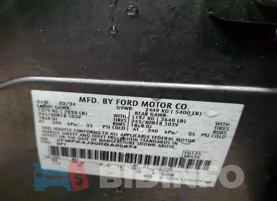 2FMPK4J90RBA90674 Photo# 14