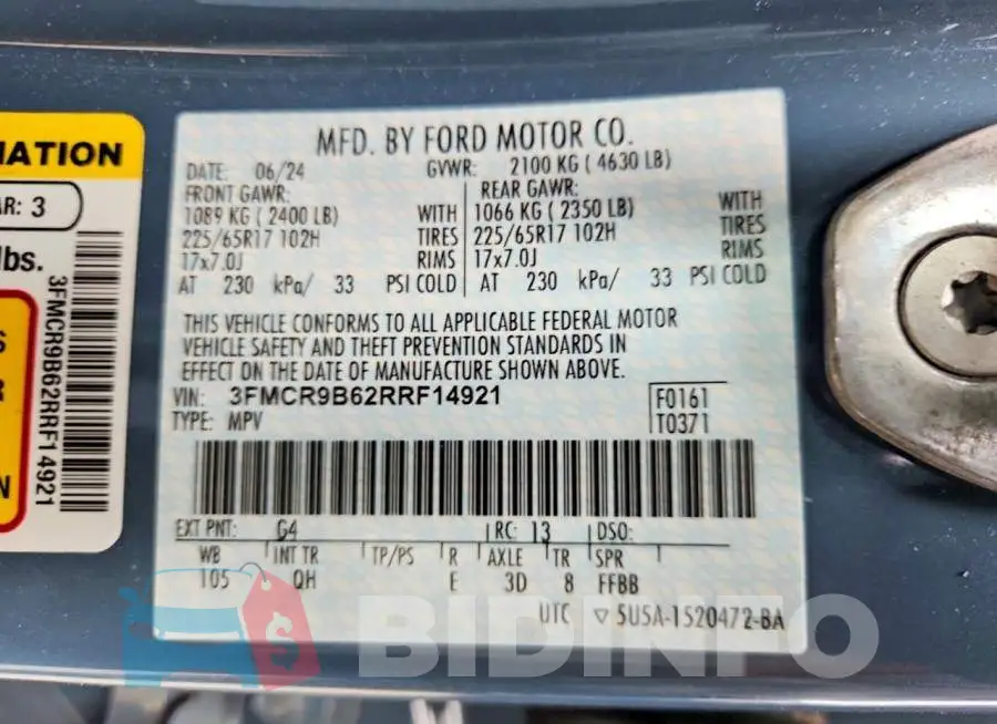 3FMCR9B62RRF14921 Photo# 14