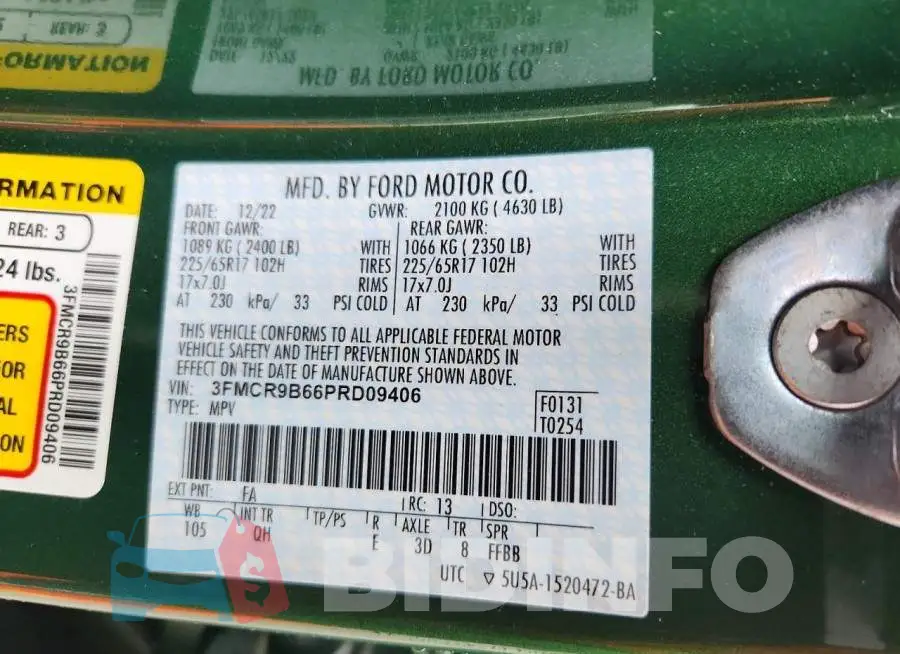 3FMCR9B66PRD09406 Photo# 13