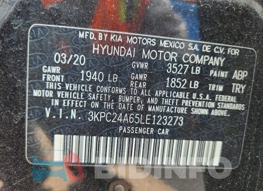 3KPC24A65LE123273 Photo# 13
